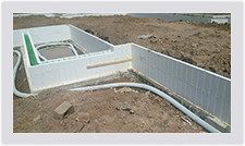 The lightweight nature of the Advantage ICF blocks allow for speedy installation and easy handling